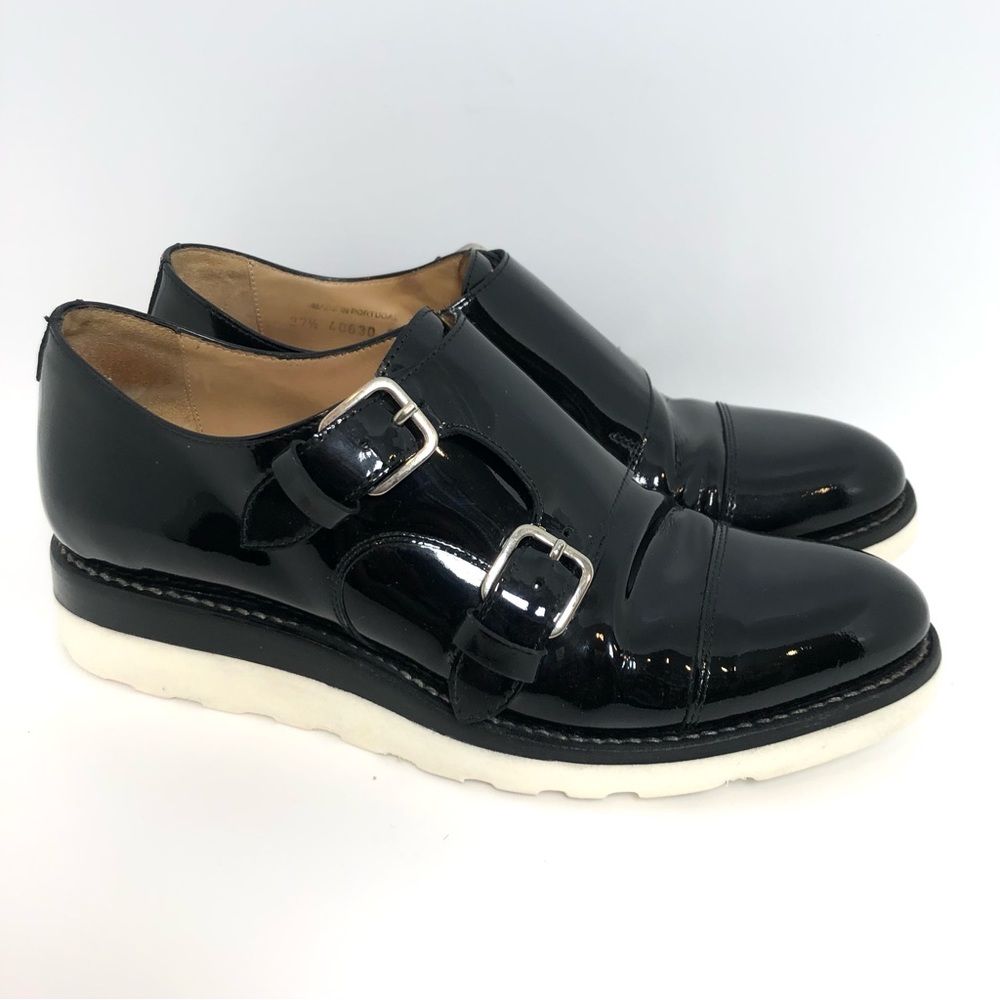 The Office of Angela Scott Mr Sterling patent monkstrap Oxford shoes 37.5